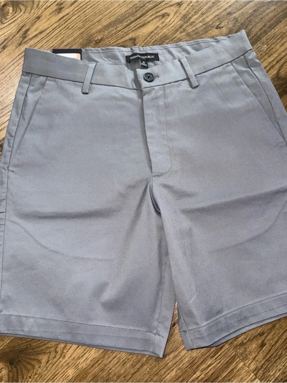 Banana Republic NWT Size 30 Gray Men's Stretch Chino Shorts-001*